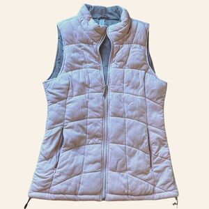 Marc New York Light Pink Soft Vest - Black White Stripe Interior - Size Medium